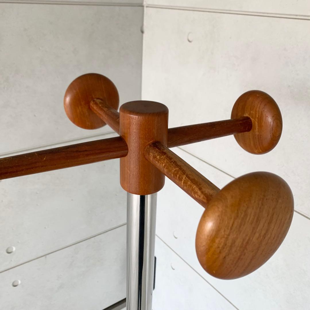 ジャパンヴィンテージ チーク材 コートハンガー ハンガーラック 北欧