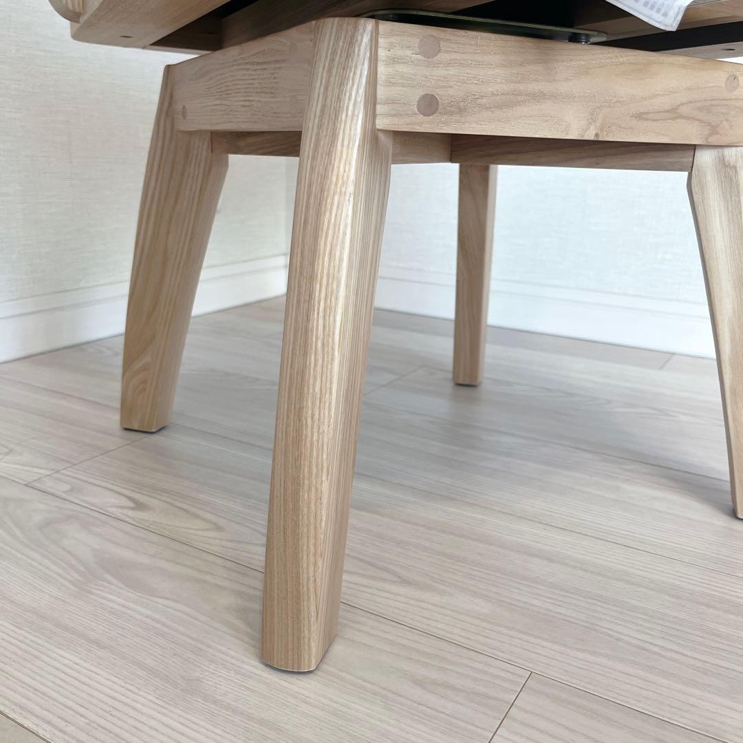 回転式 肘付き 介護 福祉にも最適 高級 天然木NAGAREチェア 美品