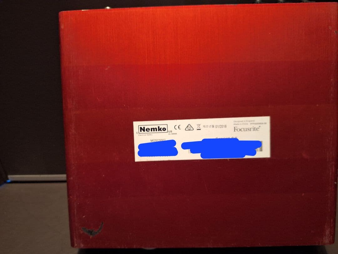 DJ機材 Focusrite Scarlett 6i6 1st Generation