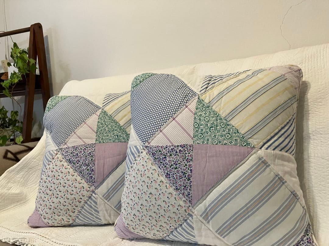 【美品・希少❗️】ラルフローレン・パッチワーククッション2個