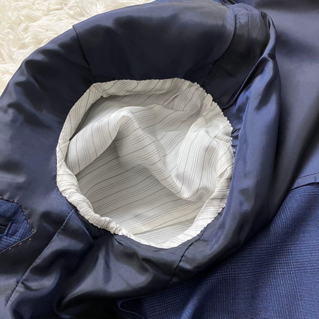 《極美品早い者勝ち》グリーンレーベルリラクシングスーツセットアップネイビー