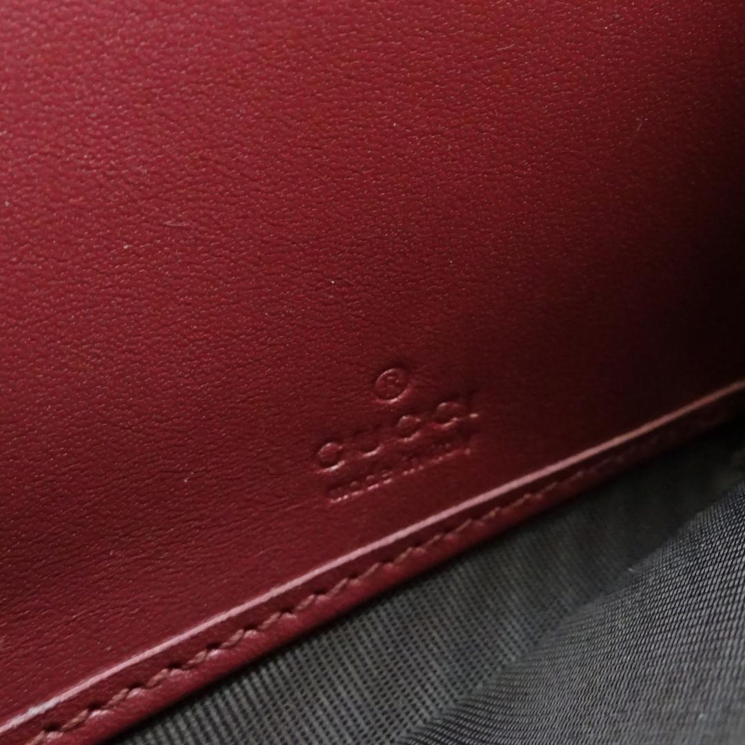 本物 良品 ■グッチ■GG ラブリーハート ピンクパープル パテント 長財布