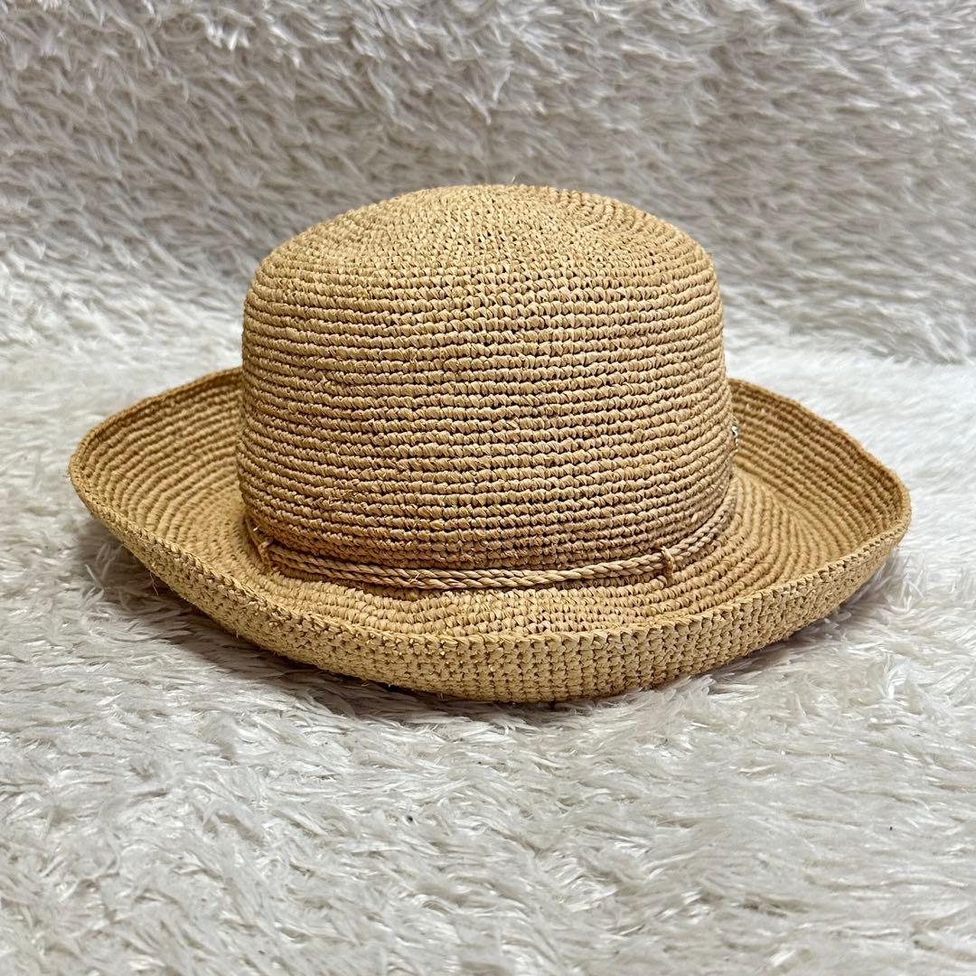 【未使用】ヘレンカミンスキー ハット 麦わら帽子 ラフィア100%