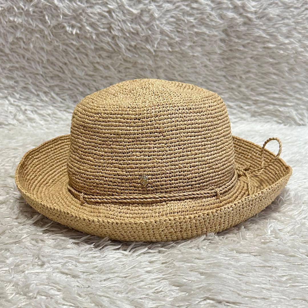 【未使用】ヘレンカミンスキー ハット 麦わら帽子 ラフィア100%