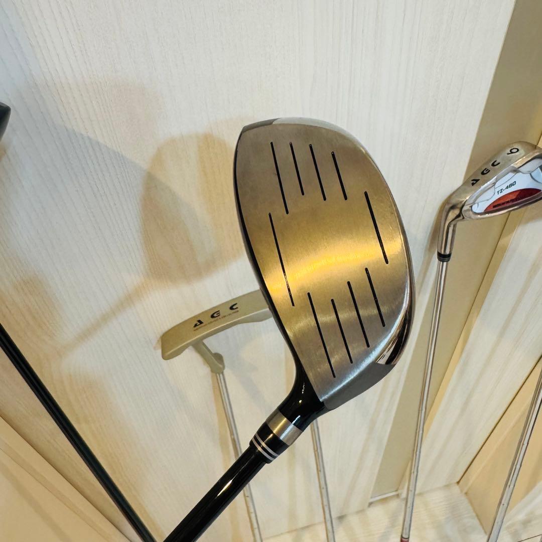 良品 AGC TZ-460 ゴルフ クラブセット 初心者 10本 左用 レフティ