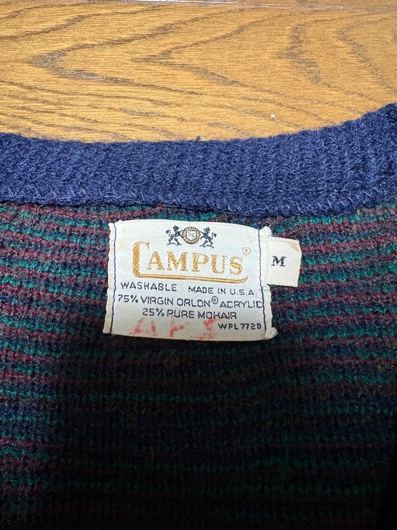 トップス 60's CAMPUS MOHAIR CARDIGAN Made in USA
