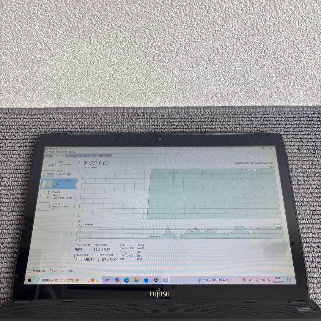 富士通lifebook AH56/M i7-4702MQ メモリ4GBタッチ機能