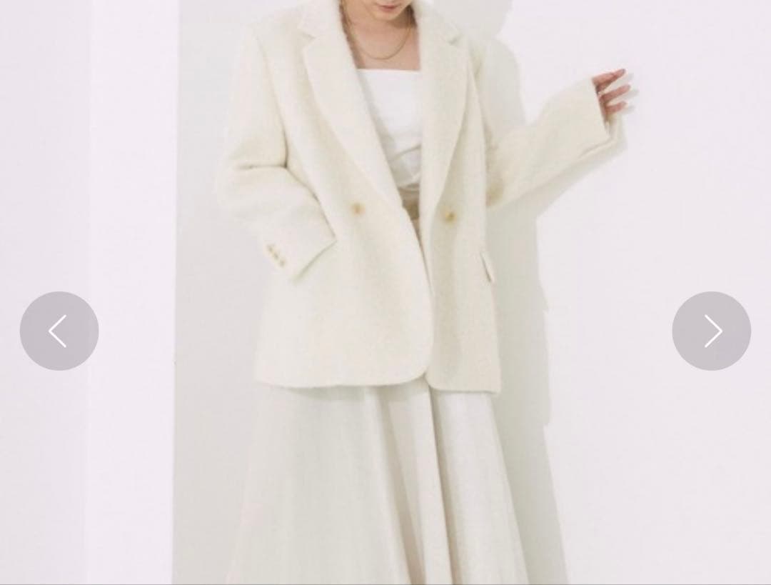 BABYLONE シャギージャケットコート　ジャコット