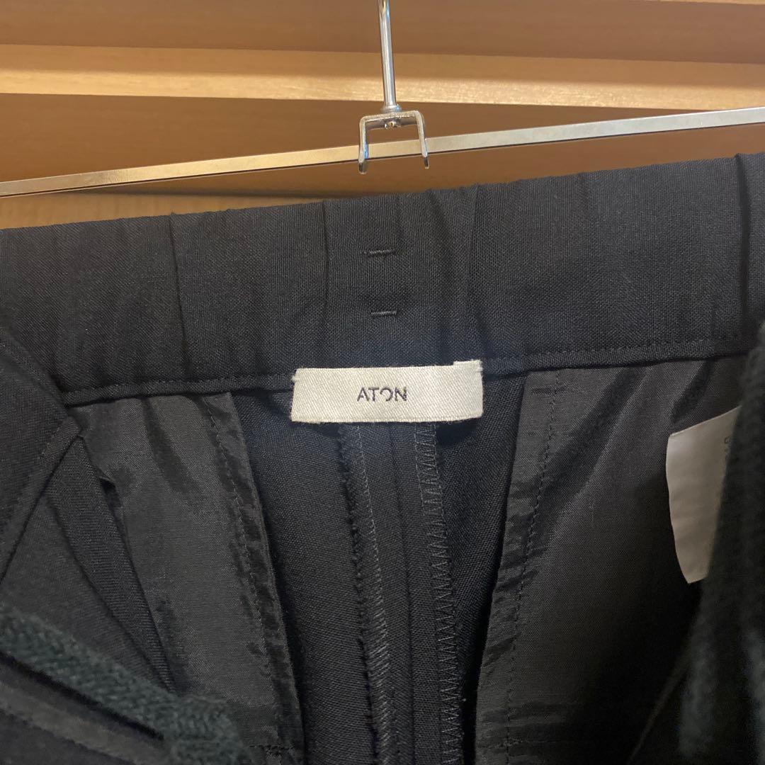 ATON エイトン　wool tropical easy pants