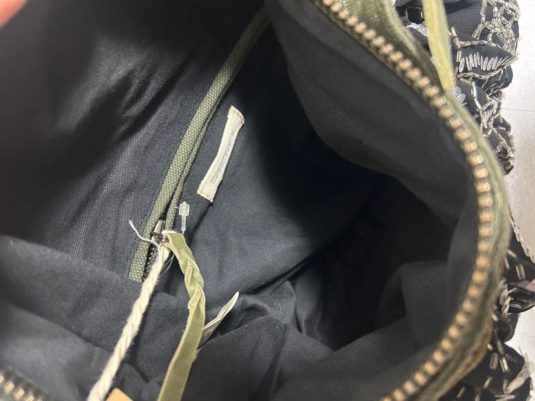 新品❗️00s y2k diesel ショルダーバッグ　スタッズ　ビーズ　ラメ