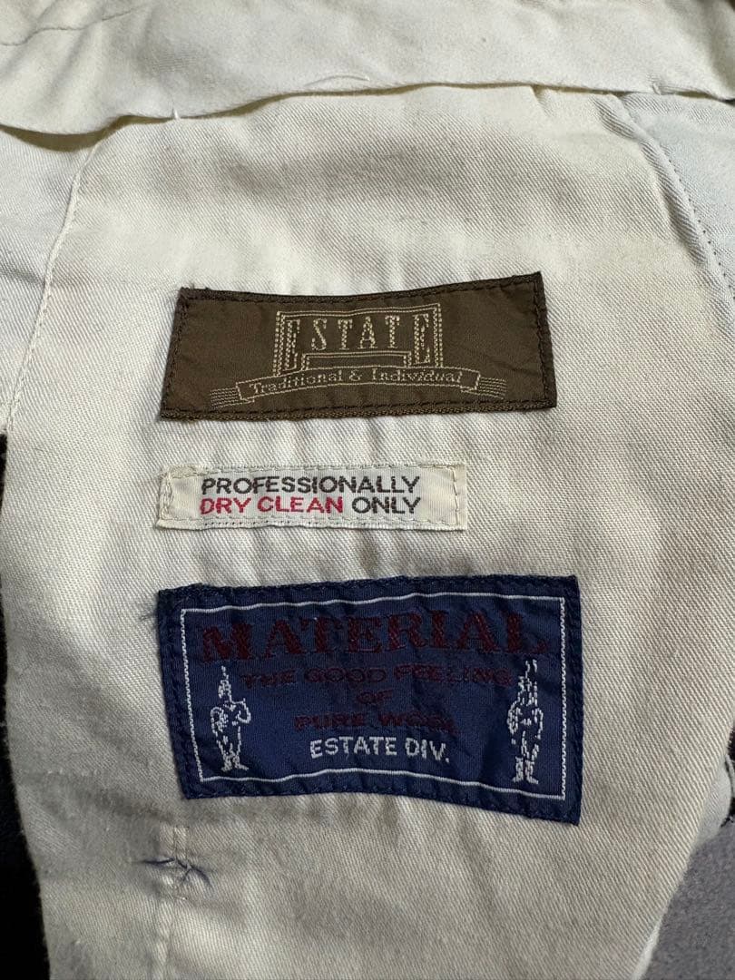 パンツ 90s Vintage pure wool 2tuck wide slacks