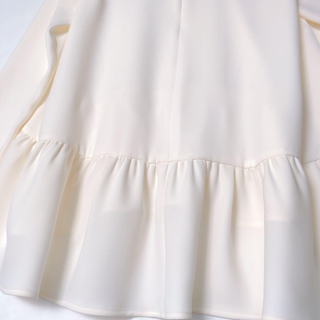 YOKOCHAN ロングスリーブ ヘムギャザー ブラウス 38