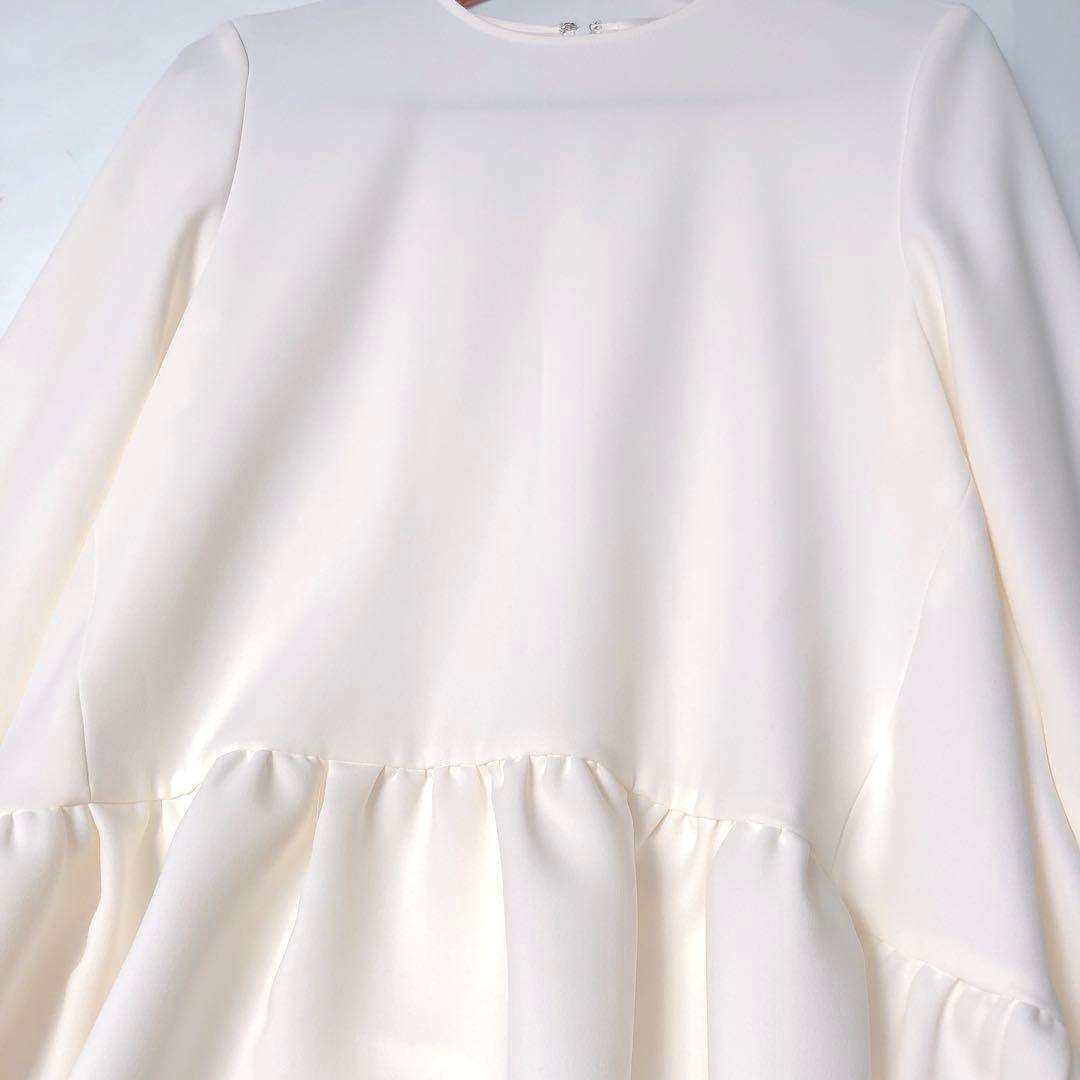 YOKOCHAN ロングスリーブ ヘムギャザー ブラウス 38