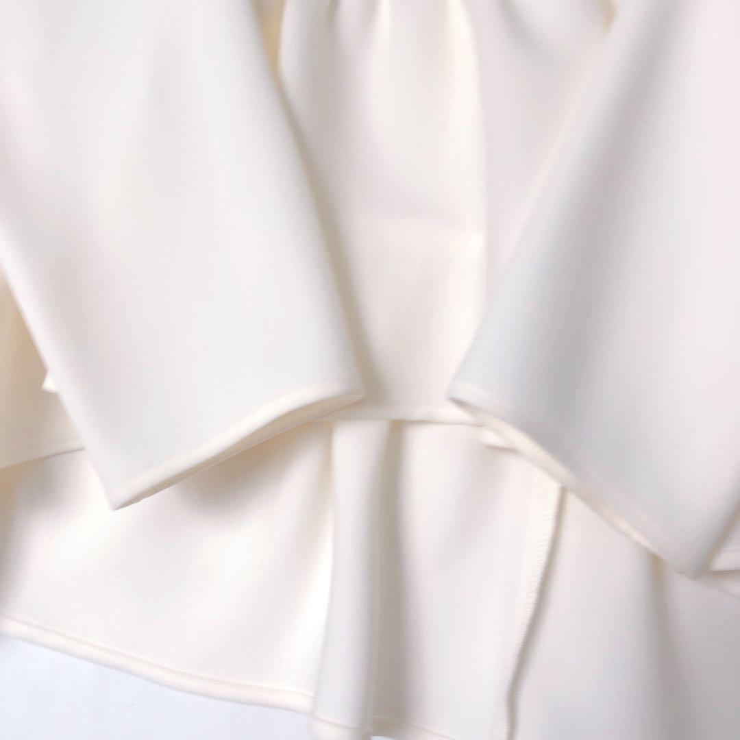 YOKOCHAN ロングスリーブ ヘムギャザー ブラウス 38