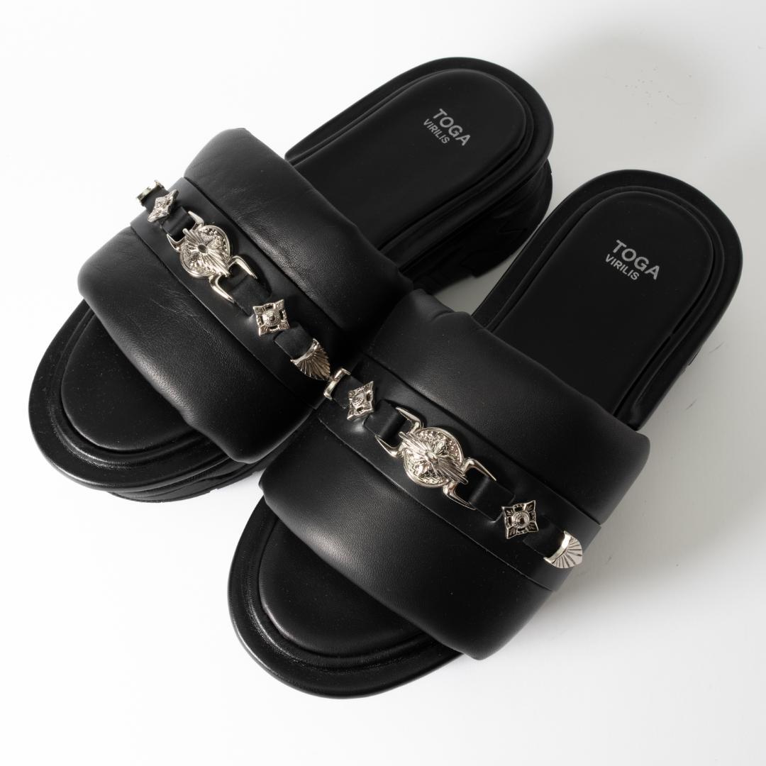 新品 TOGA VIRILIS BLACK SOFT LEATHER 43