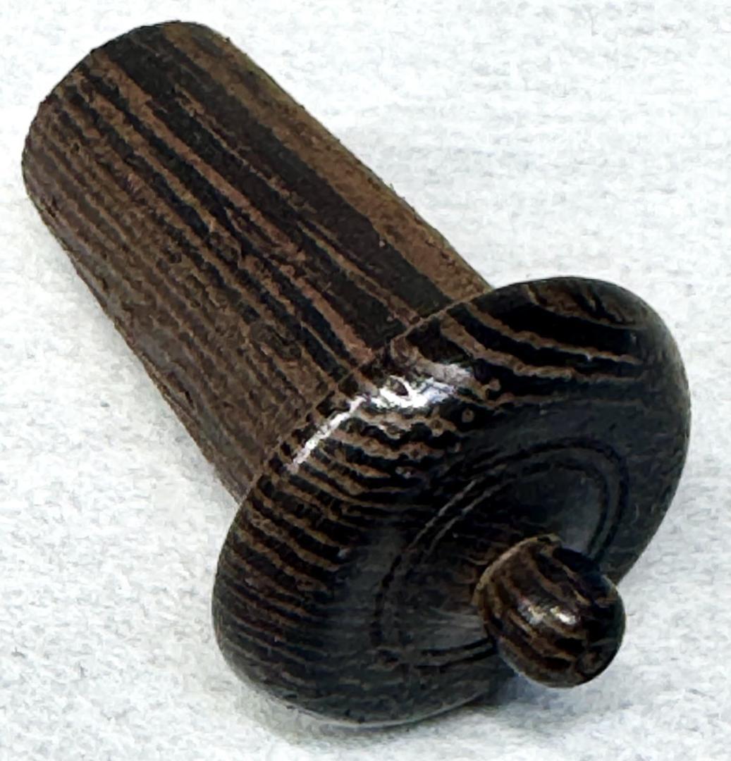 染付 振出し 紫檀蓋 雅城造 在銘 ウブ品 入手困難 日本骨董 WWTT280