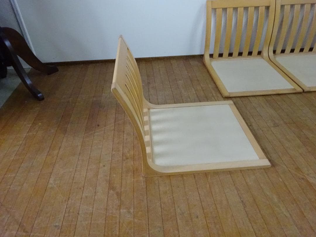 lalao　TENDO/天童木工　座椅子　4脚セット　和モダン旅館　和家具