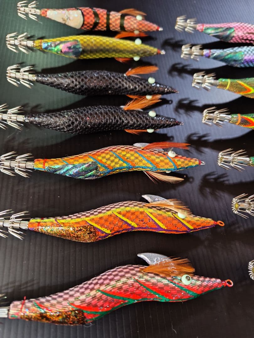 シ*ダ様 餌木猿　3.5寸　14本　 希少カラー　ケース付き