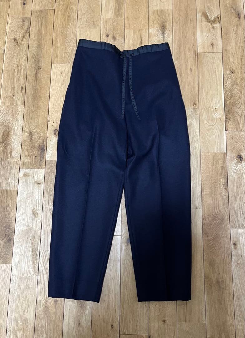 【未使用】JIL SANDER(ジルサンダー)ウール スラックス 44 ネイビー