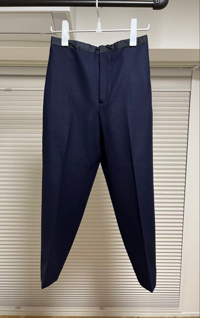 【未使用】JIL SANDER(ジルサンダー)ウール スラックス 44 ネイビー