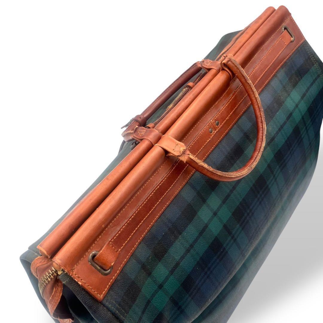 希少 ポロラルフローレン　ヴィンテージ ドクター ボストンバッグ PVC レザー