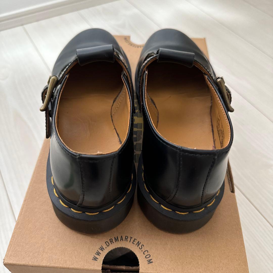 Dr. Martens ブラック ローファー POLLEY メリージェーン23
