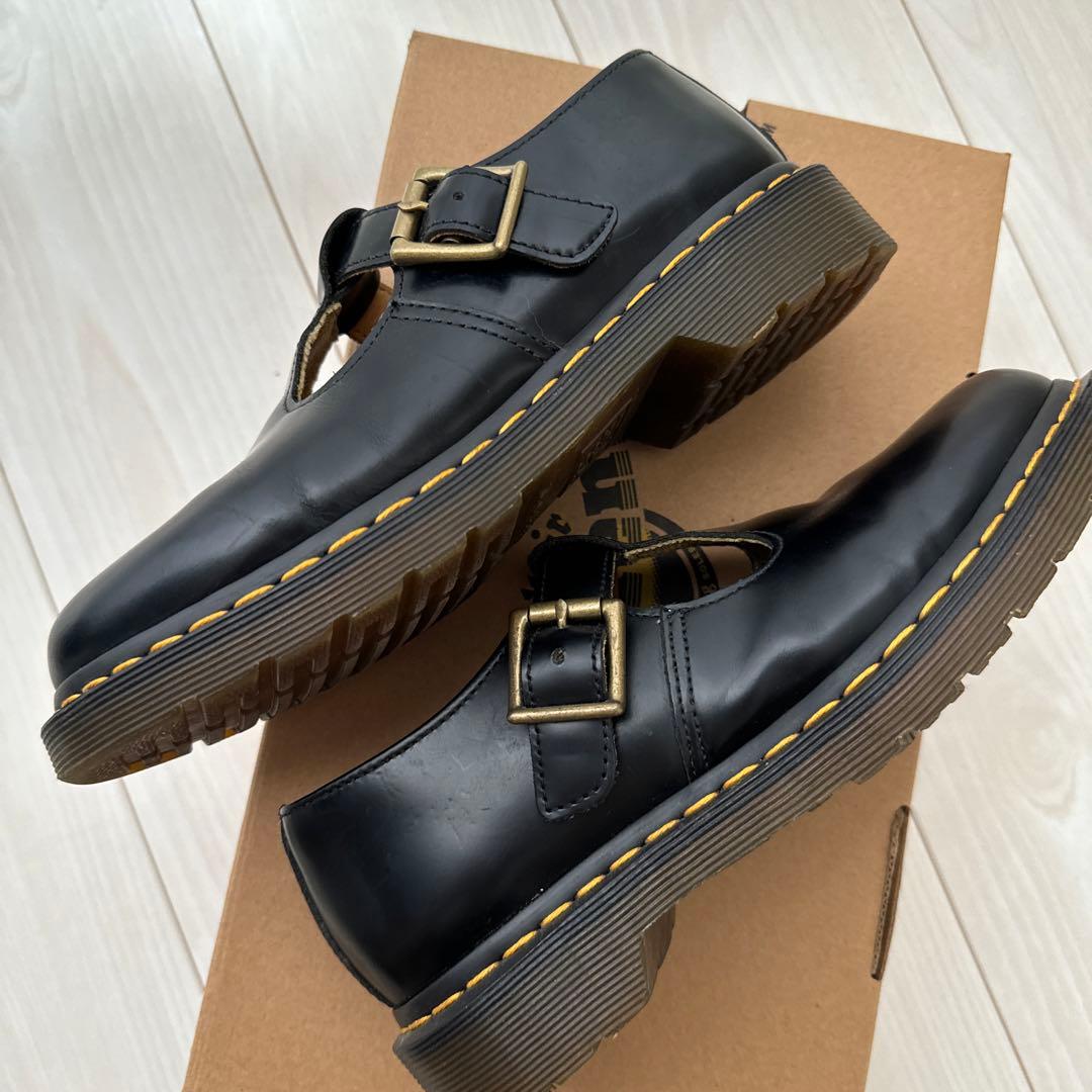 Dr. Martens ブラック ローファー POLLEY メリージェーン23