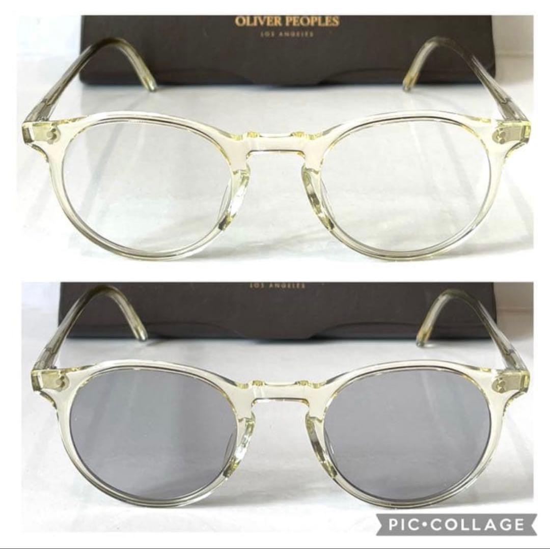 OLIVER PEOPLES クリアラウンドサングラス