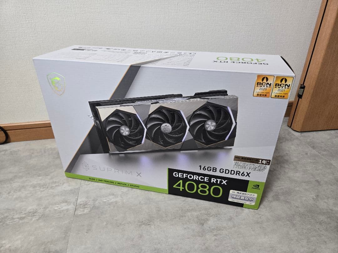 グラフィックボード・グラボ・ビデオカード GeForce RTX 4080 16GB MSI SUPRIM X