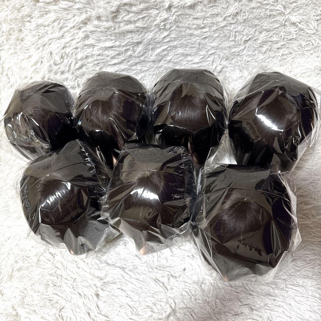 ✨未使用✨ 美容師実技試験対応　練習用 7体 三矢 カラーウィッグ