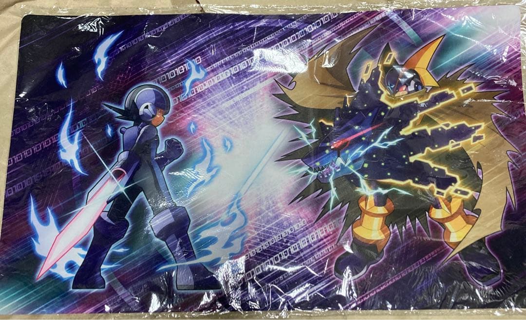 ロックマンエグゼ ダークロックマン フォルテ マスクの中 プレイマット