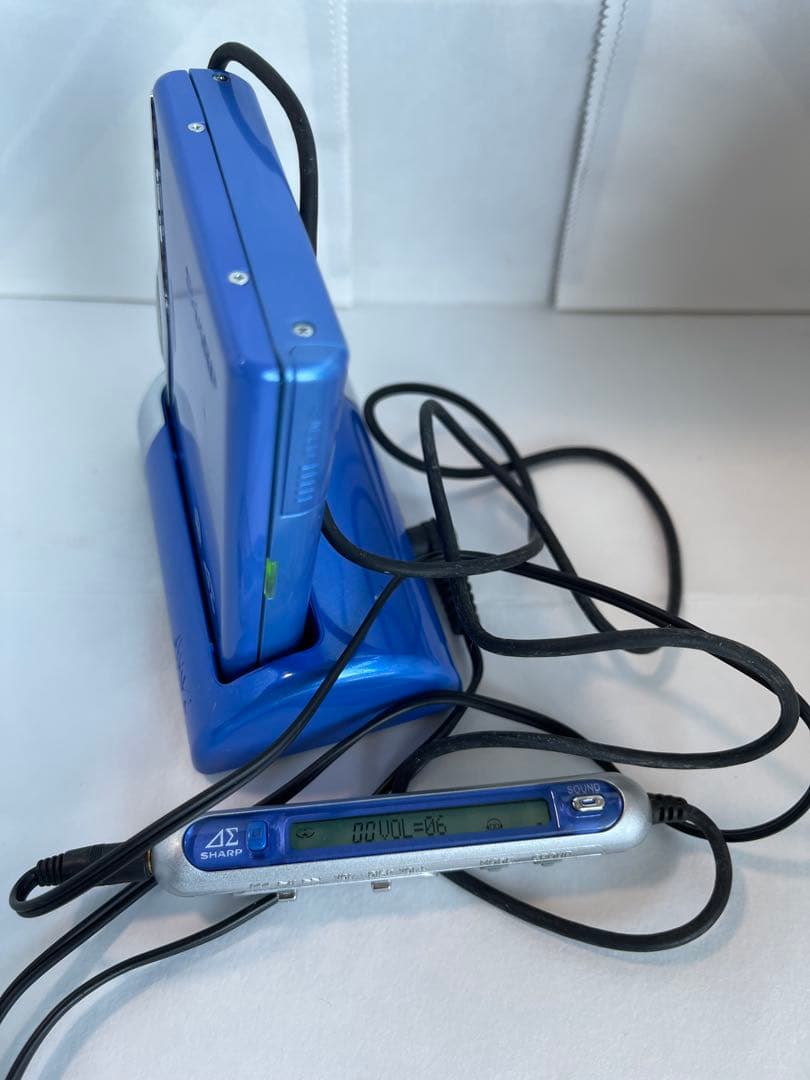 SHARP シャープ MD プレーヤー MD-DS55-A ブルー