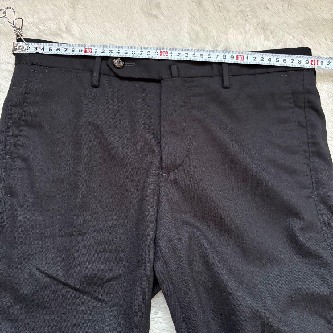 PT01 スラックス ノープリーツ ストレッチ ウール 46