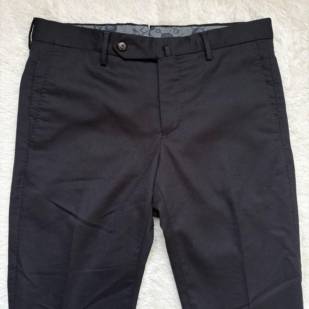 PT01 スラックス ノープリーツ ストレッチ ウール 46