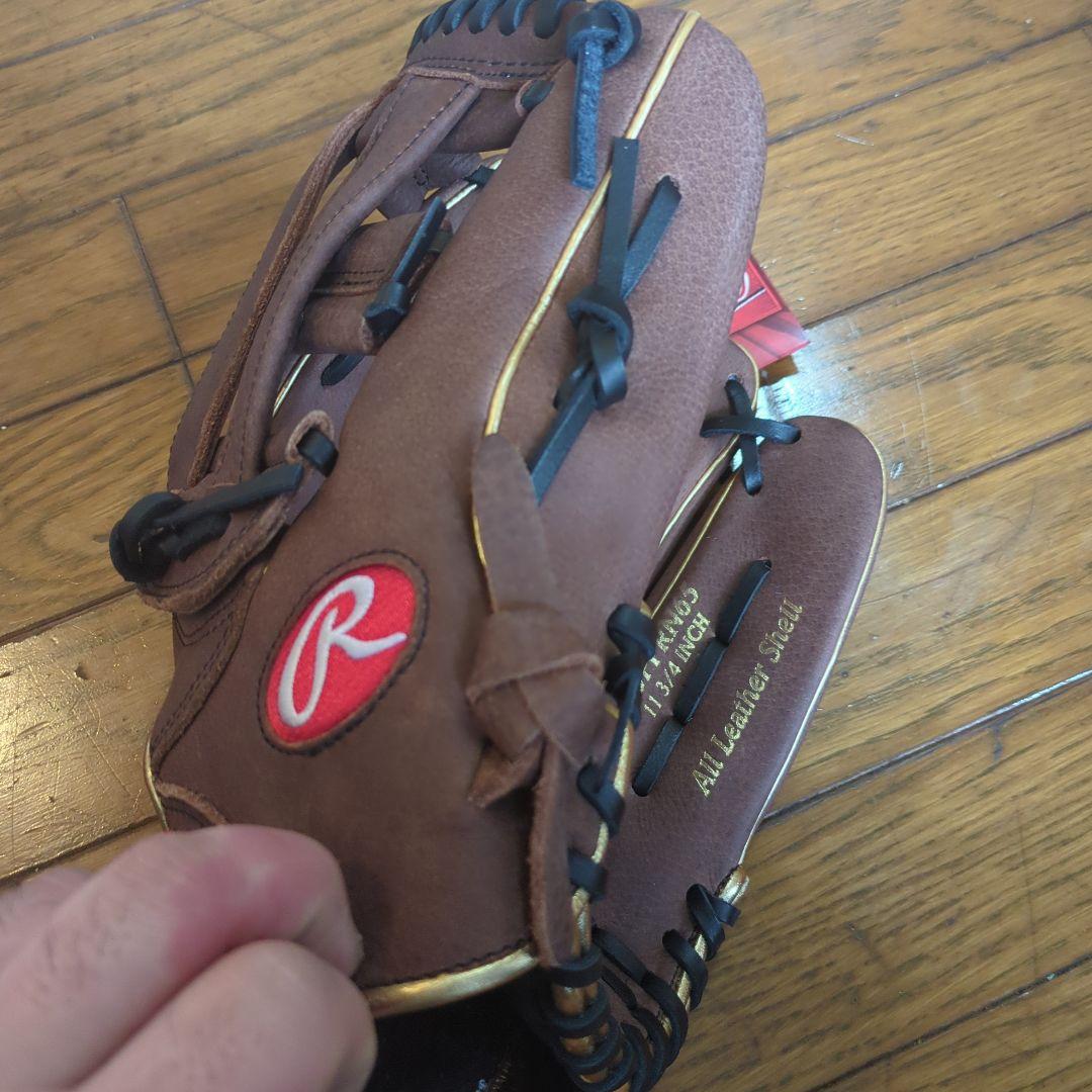 Rawlings ブラウン 一般用軟式野球　グローブ 右投げ用　11.75インチ