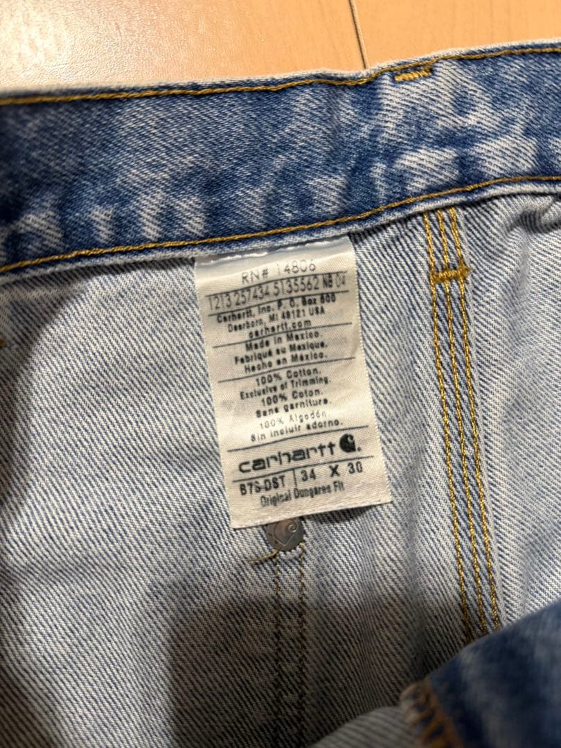 断*K様 Carhartt カーハート ダブルニーデニム メキシコ製 W34 L