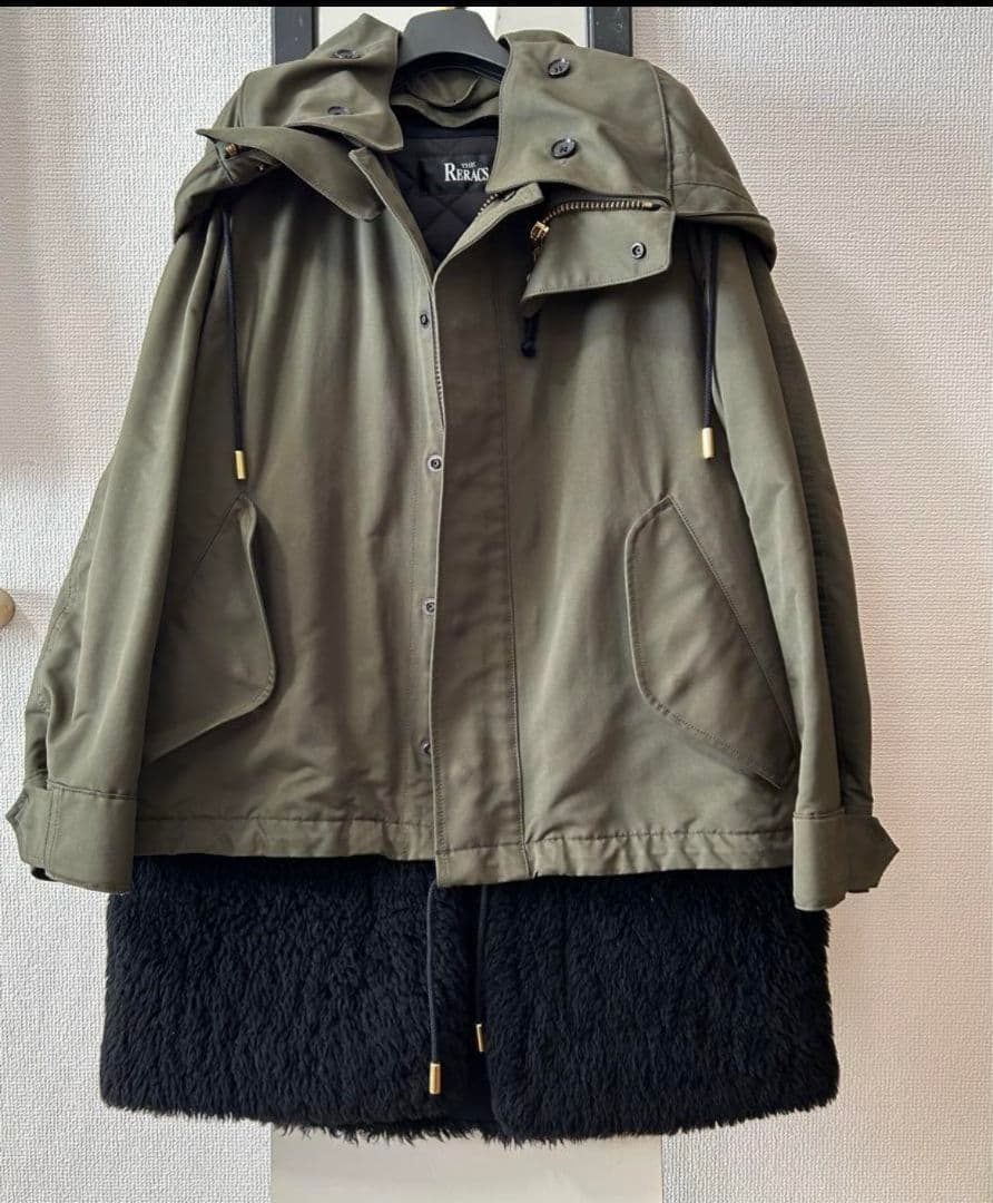 THE RERACSリラクス　ショートモッズコート　ライナー付き