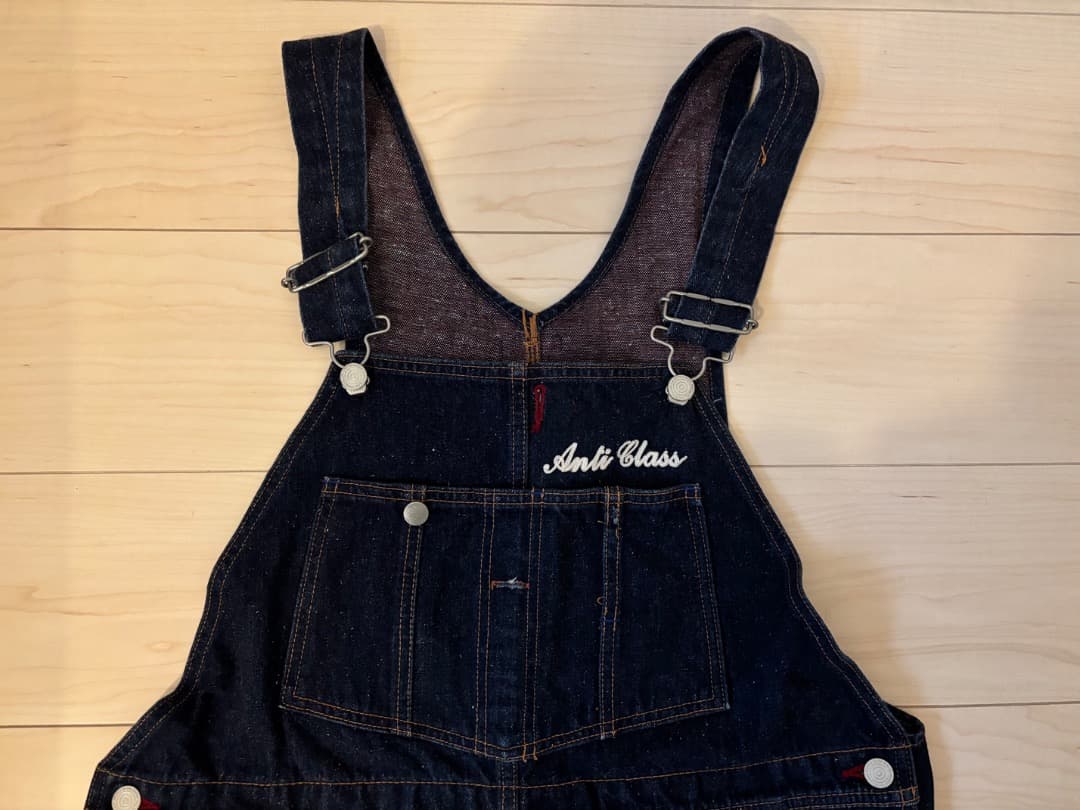 アンチクラス　オーバーオール　サイズM インディゴ