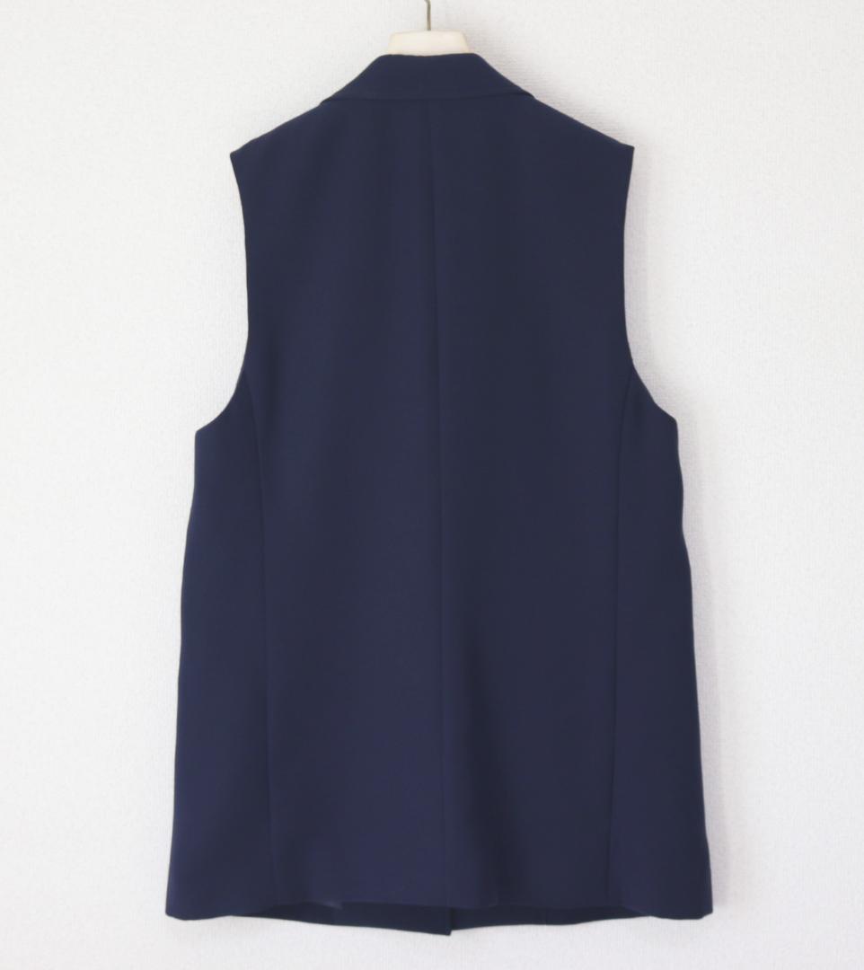 新品タグ付き【23区 ニジュウサンク】オールシーズン ベスト ジレ 紺 38