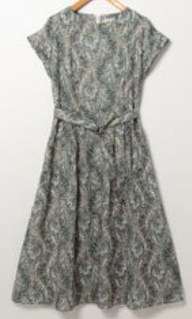 専用　SCAPA 花柄 半袖 ロングワンピース