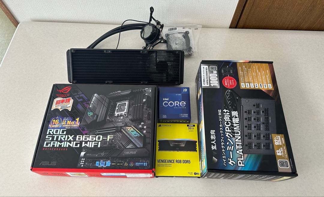 CORE i9-12900KFとマザー.メモリー.電源セット