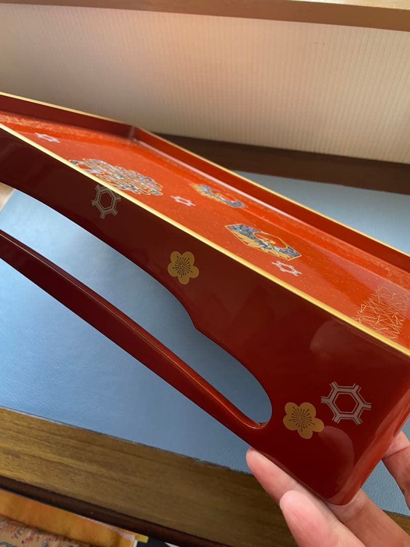 屠蘇器　お屠蘇セット　華やか　豪華　本漆塗り　桐箱　楽山　木製