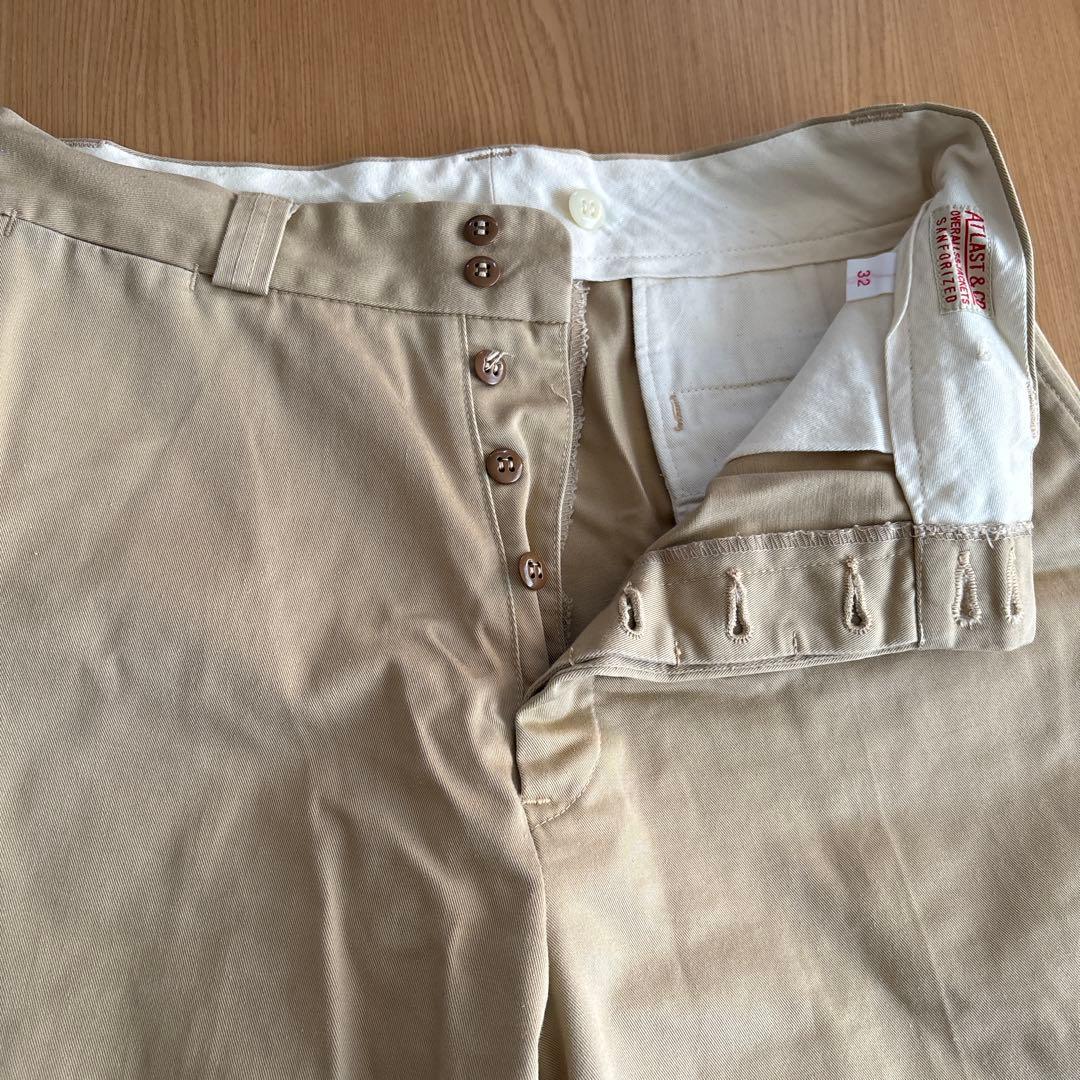 アットラスト　ベージュ チノパン　W32