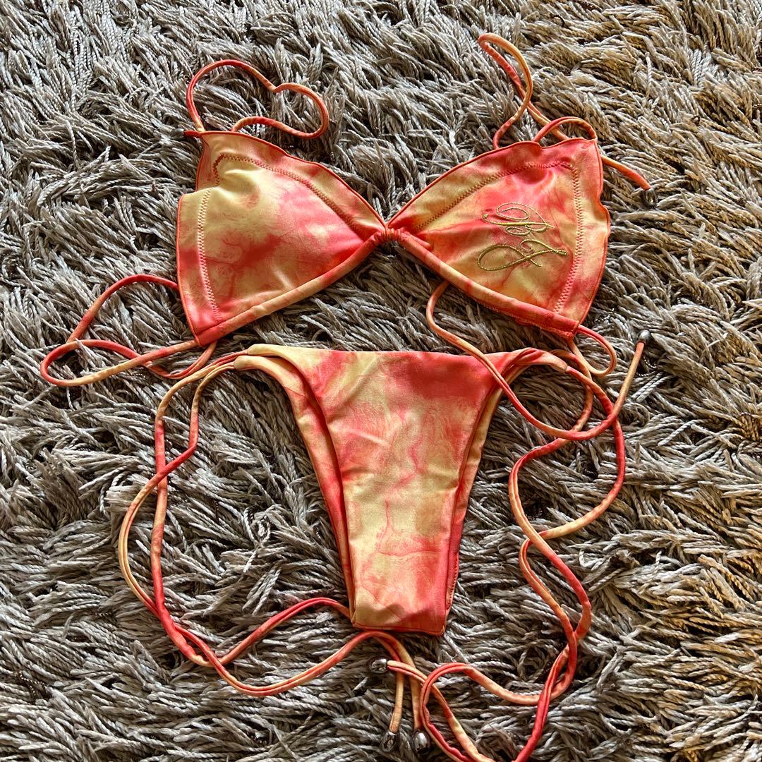 ベストボディジャパン公式ビキニ　マーブルオレンジ　Sサイズ