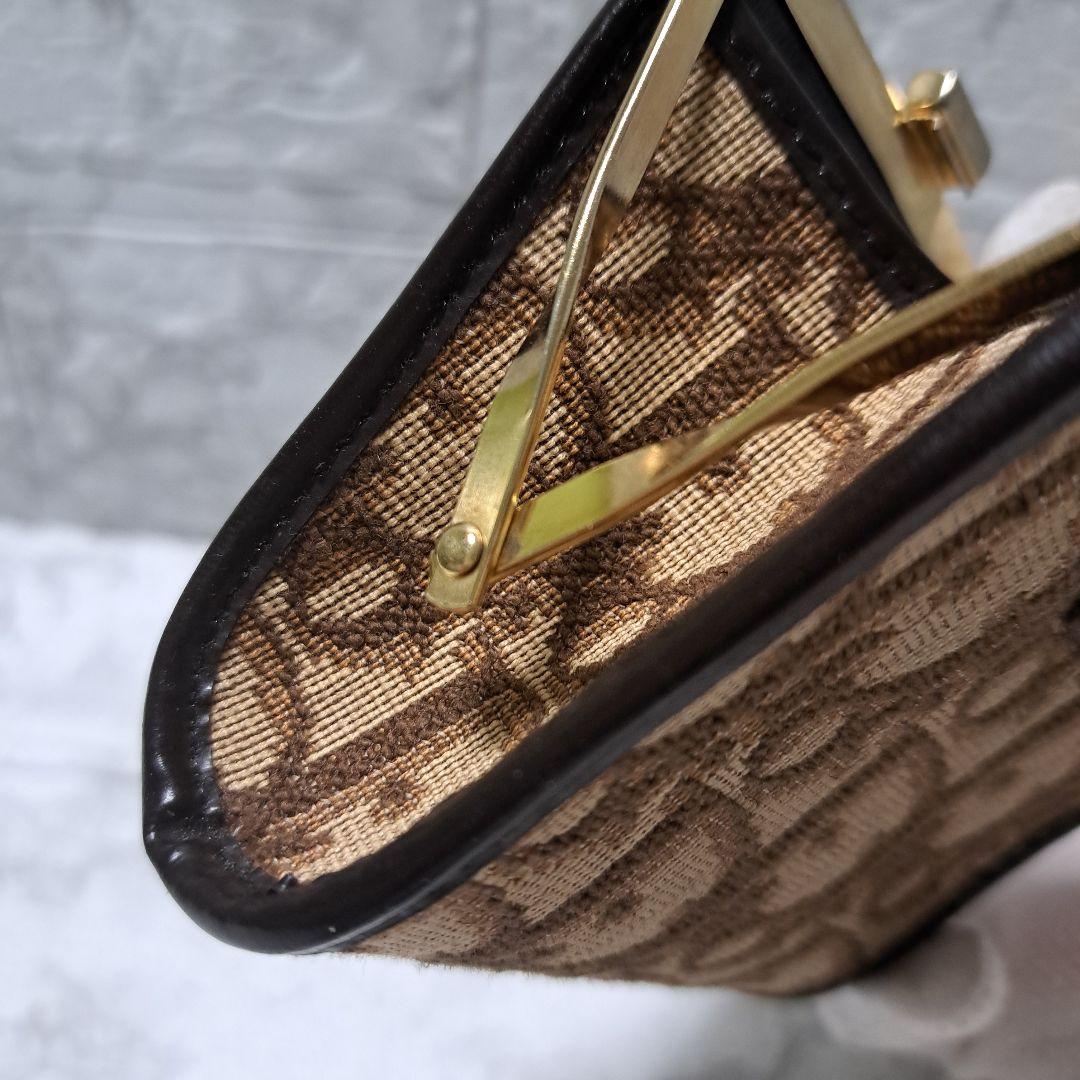 ✨️超美品✨️オールドディオール☆トロッター柄　がま口　小銭入れ　ヴィンテージ