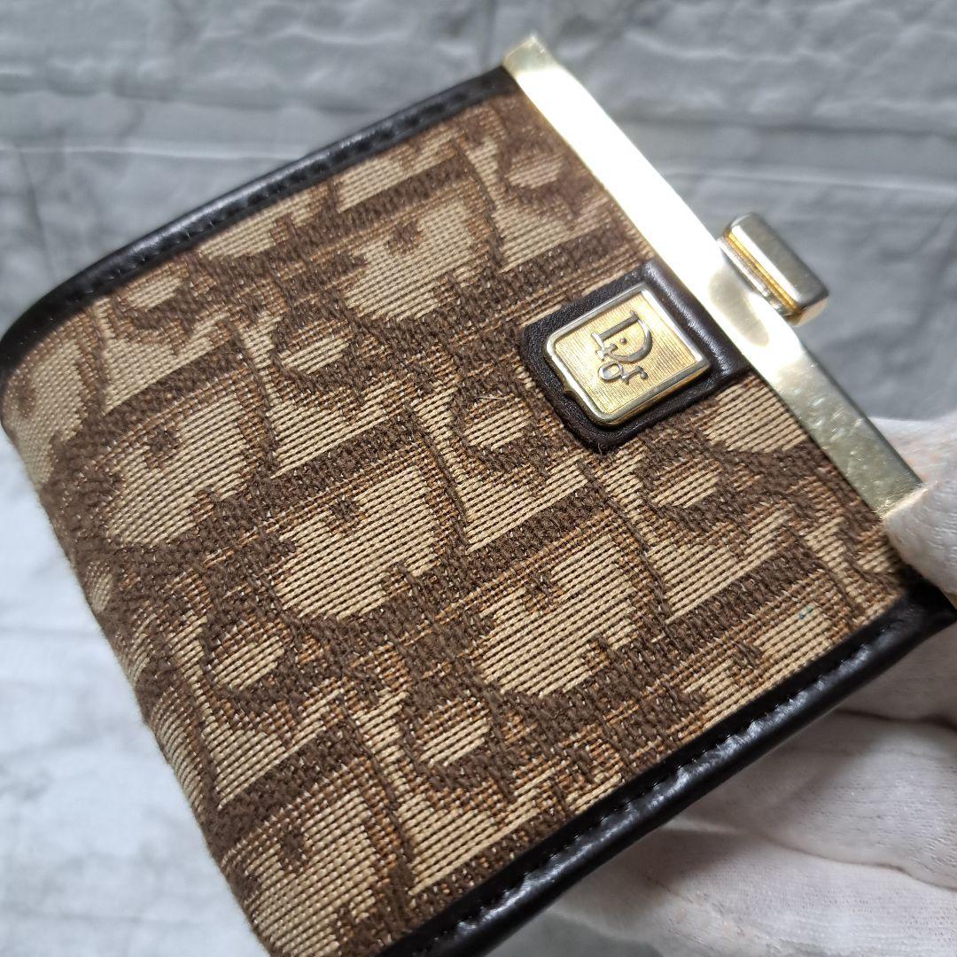 ✨️超美品✨️オールドディオール☆トロッター柄　がま口　小銭入れ　ヴィンテージ