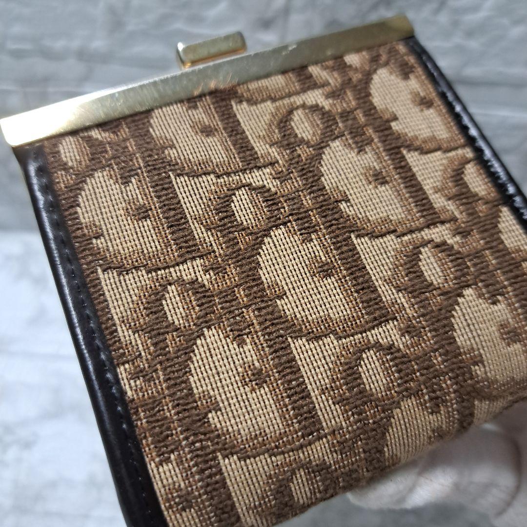 ✨️超美品✨️オールドディオール☆トロッター柄　がま口　小銭入れ　ヴィンテージ