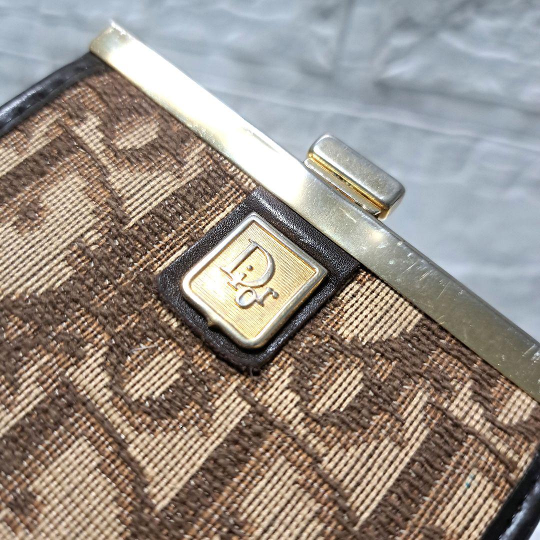 ✨️超美品✨️オールドディオール☆トロッター柄　がま口　小銭入れ　ヴィンテージ