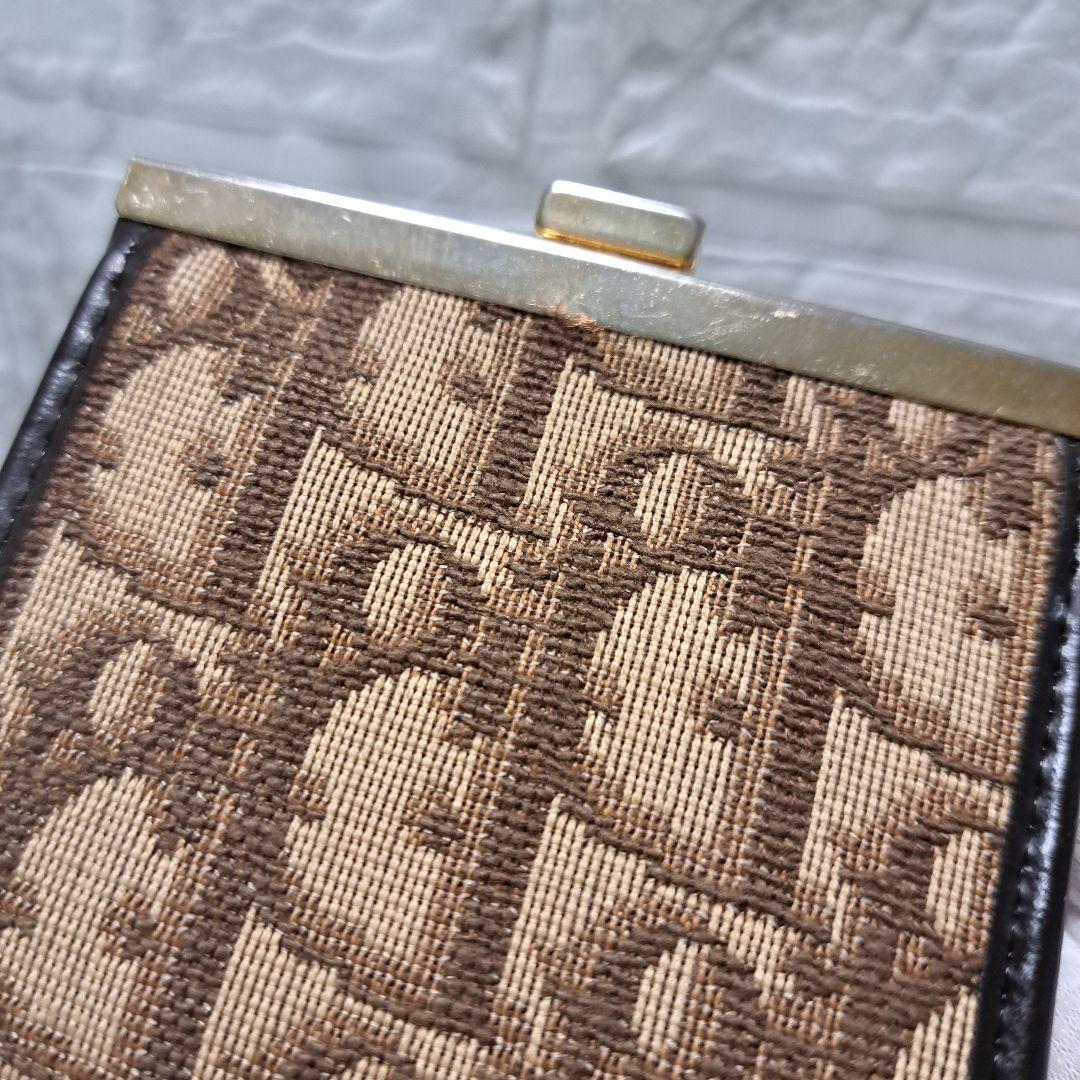 ✨️超美品✨️オールドディオール☆トロッター柄　がま口　小銭入れ　ヴィンテージ