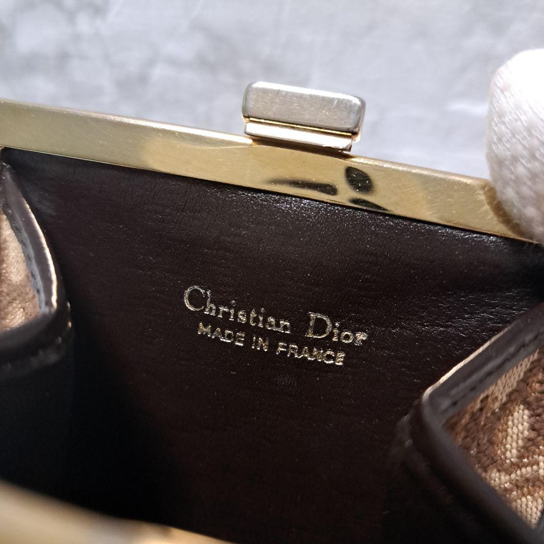 ✨️超美品✨️オールドディオール☆トロッター柄　がま口　小銭入れ　ヴィンテージ